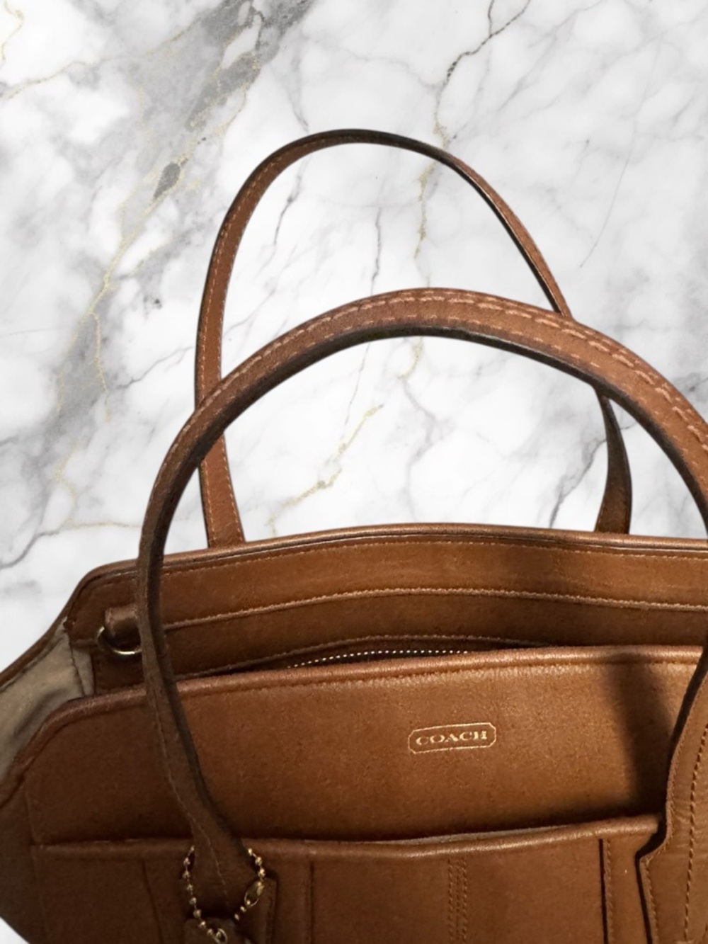 Coach Taylor Bette Mini Tote – Smooth Leather Structured Bag - Picture 4 of 9